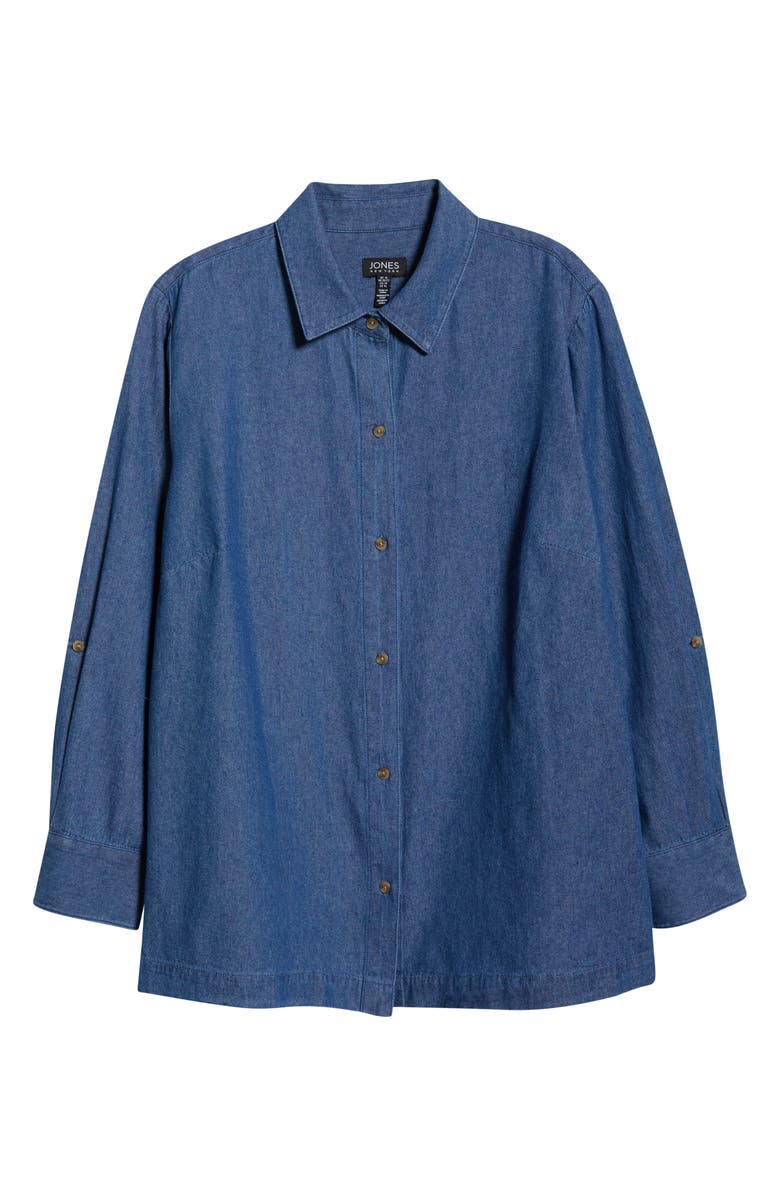 Jones New York Chambray Shirt, Main, color, Libra Wash