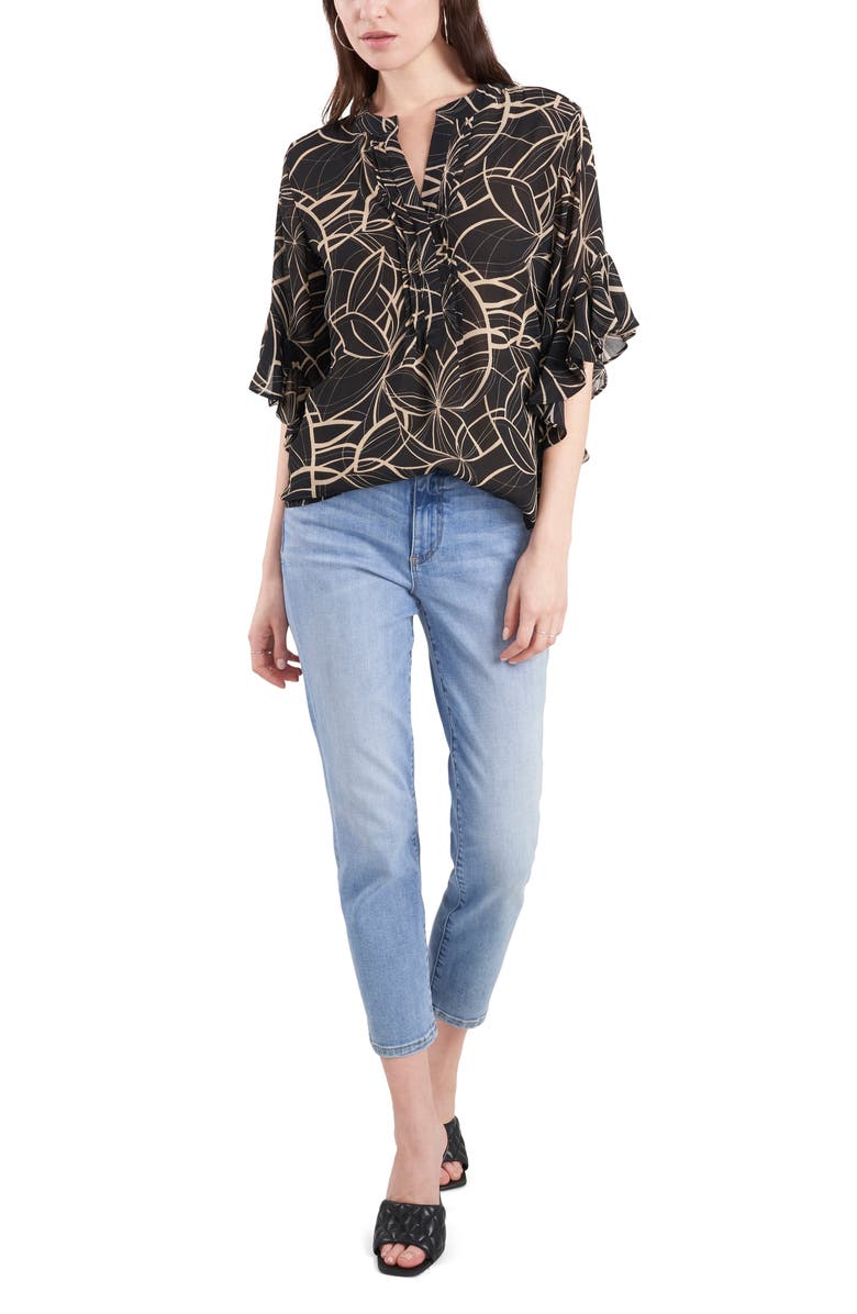 Vince Camuto Swirl Print Top, Alternate, color,