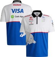 BOSS Men's Hugo Boss Royal/White RB 2023 Cash App Quarter-Zip Polo