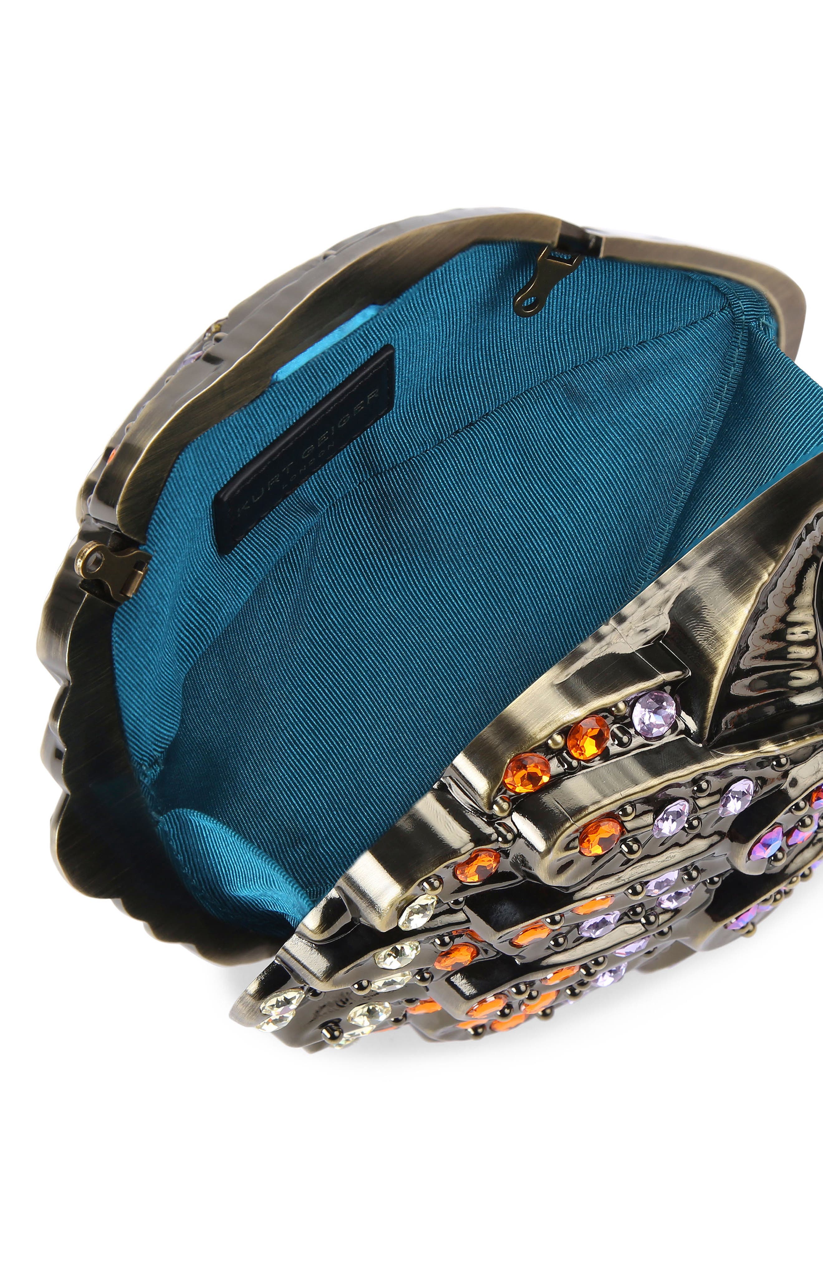 Kurt Geiger London Eagle Head Clutch, Alternate, color, 