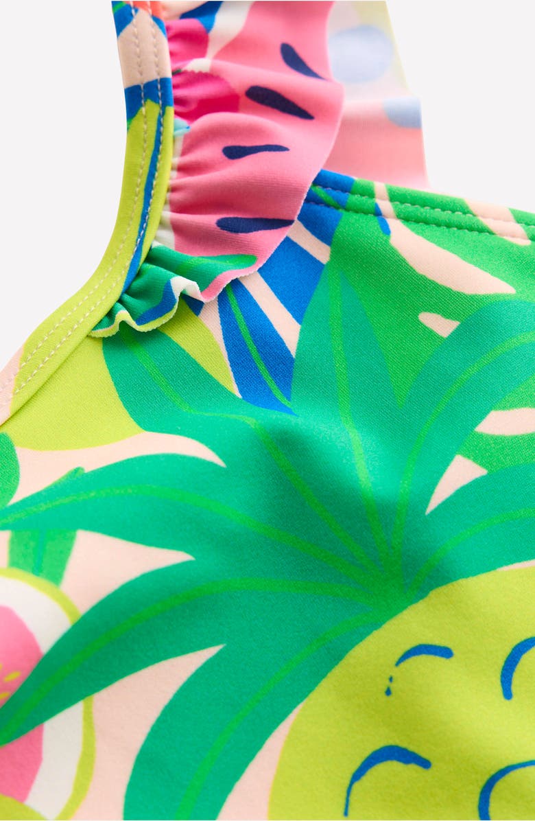 Mini Boden Kids' Hallie Frill Strap One-Piece Swimsuit, Alternate, color, 