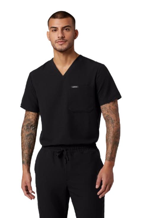Holmes Men's 1-Pocket Classic V-Neck Scrub Top