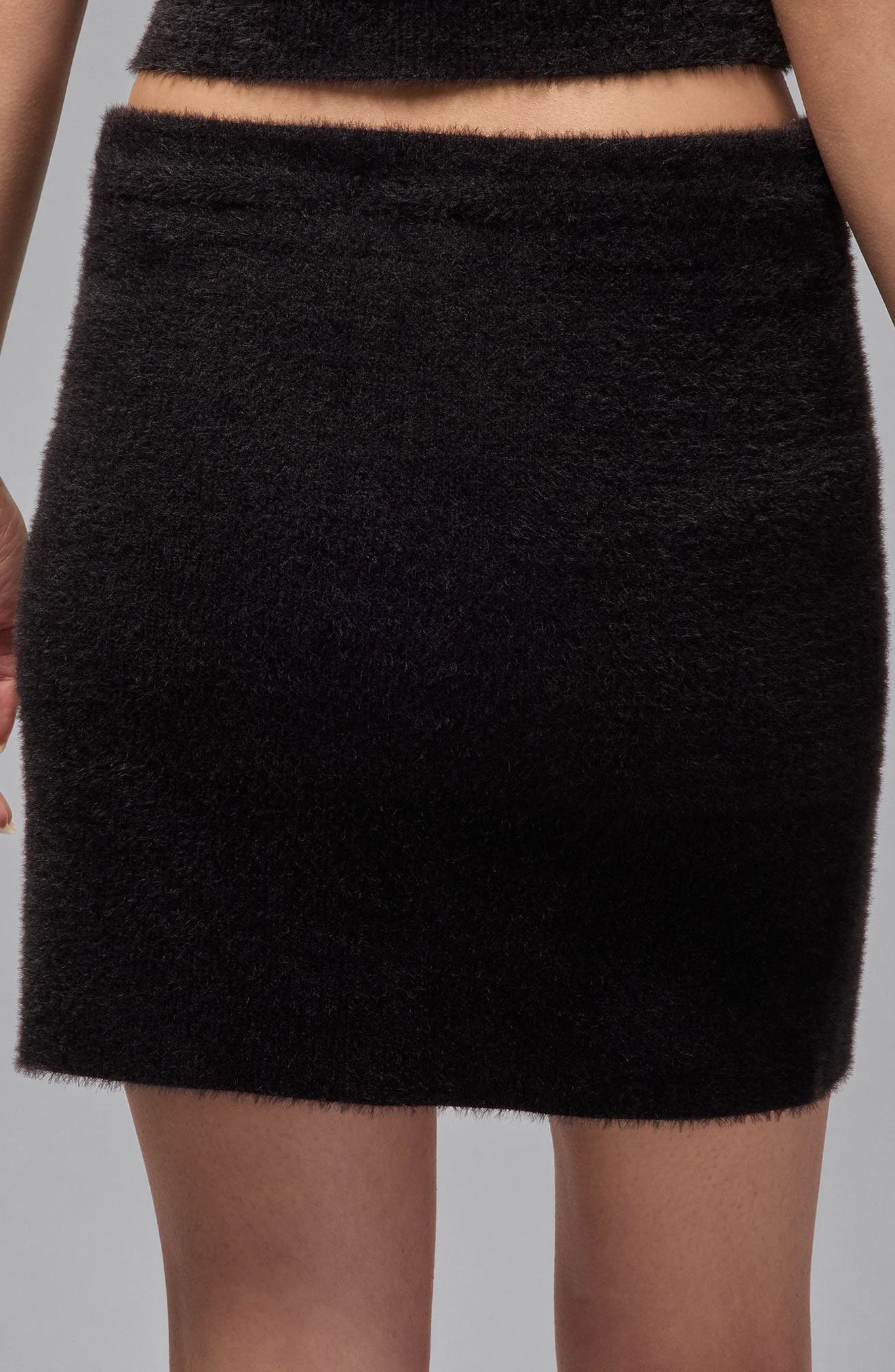 Air Drawstring Waist Sweater Skirt - image 2