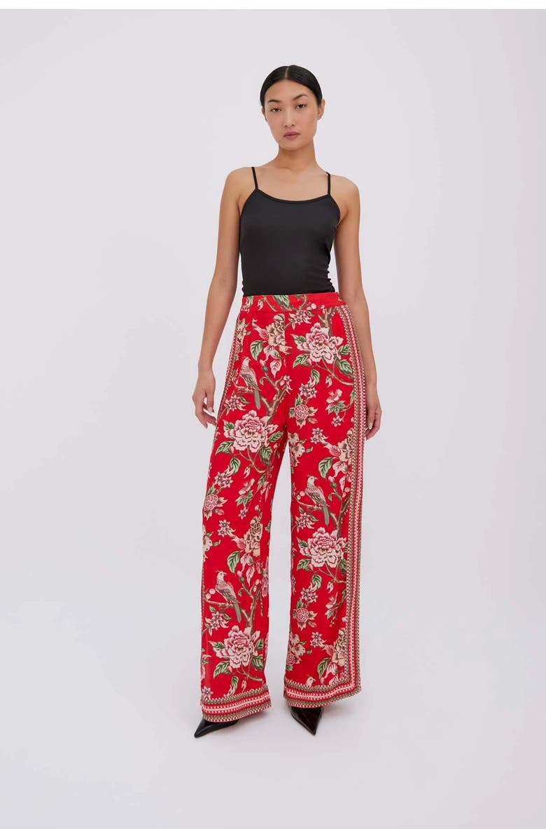 RAISHMA Hallie Red Trousers, Main, color, Red