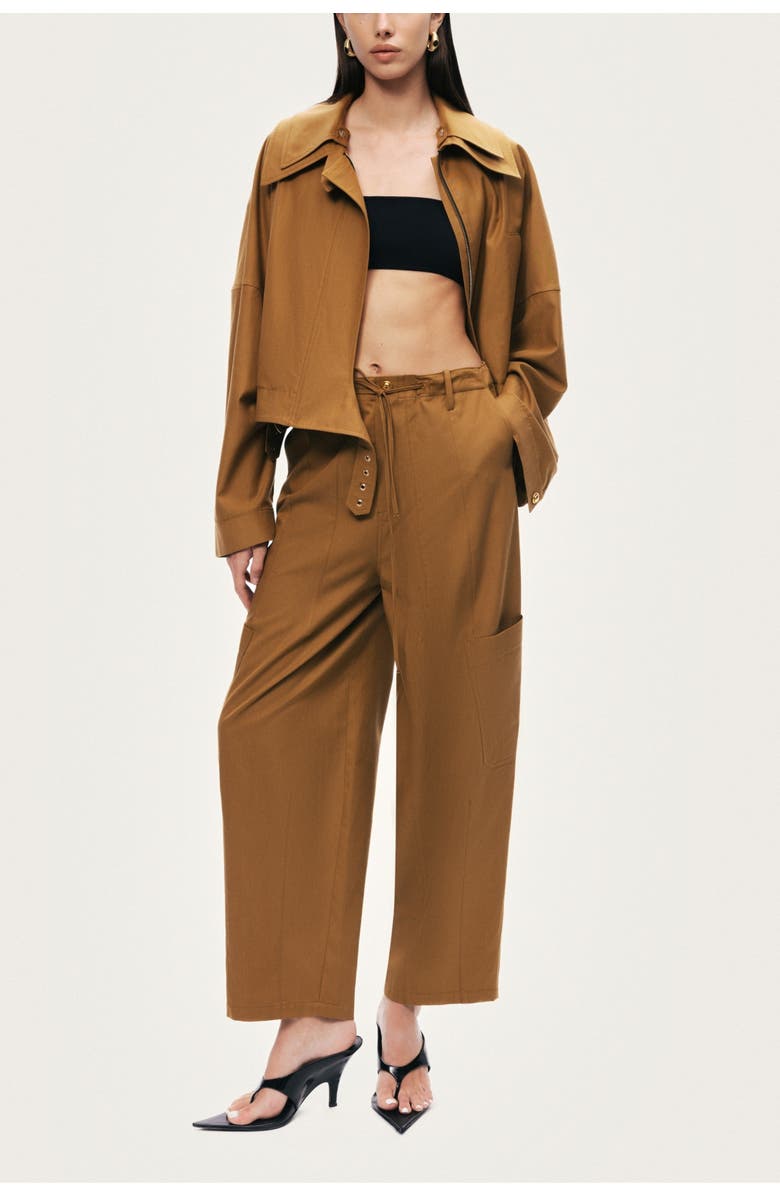 Nocturne High Waisted Cargo Pocket Pants, Alternate, color, Camel