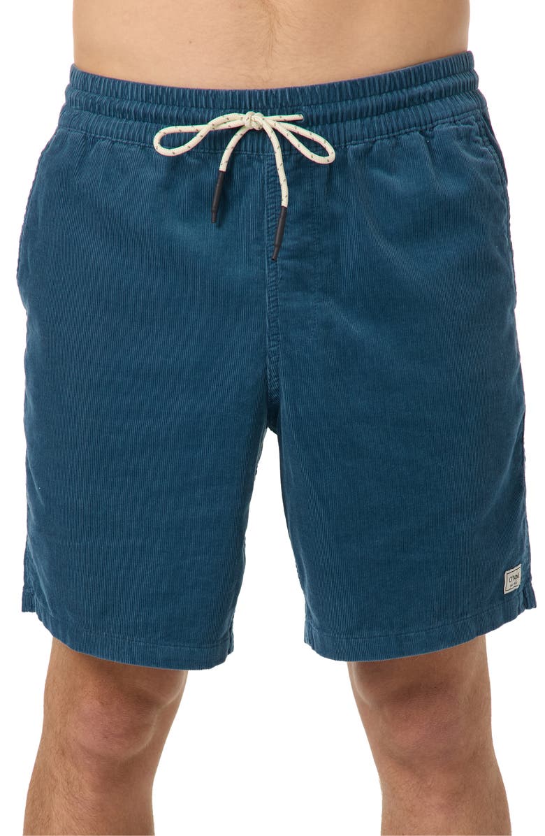 O'Neill OG Corduroy Drawstring Shorts, Main, color, Blue Fusion