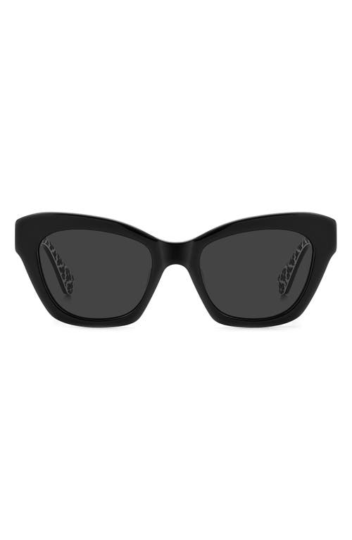 Kate Spade New York Daina 51mm Gradient Cat Eye Sunglasses In Black/grey
