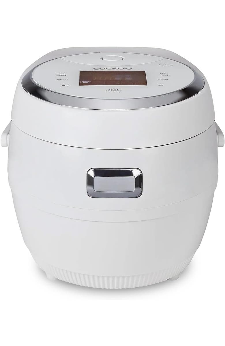 Cuckoo Rice Cooker with Nonstick Inner Pot Auto Clean, Main, color, White