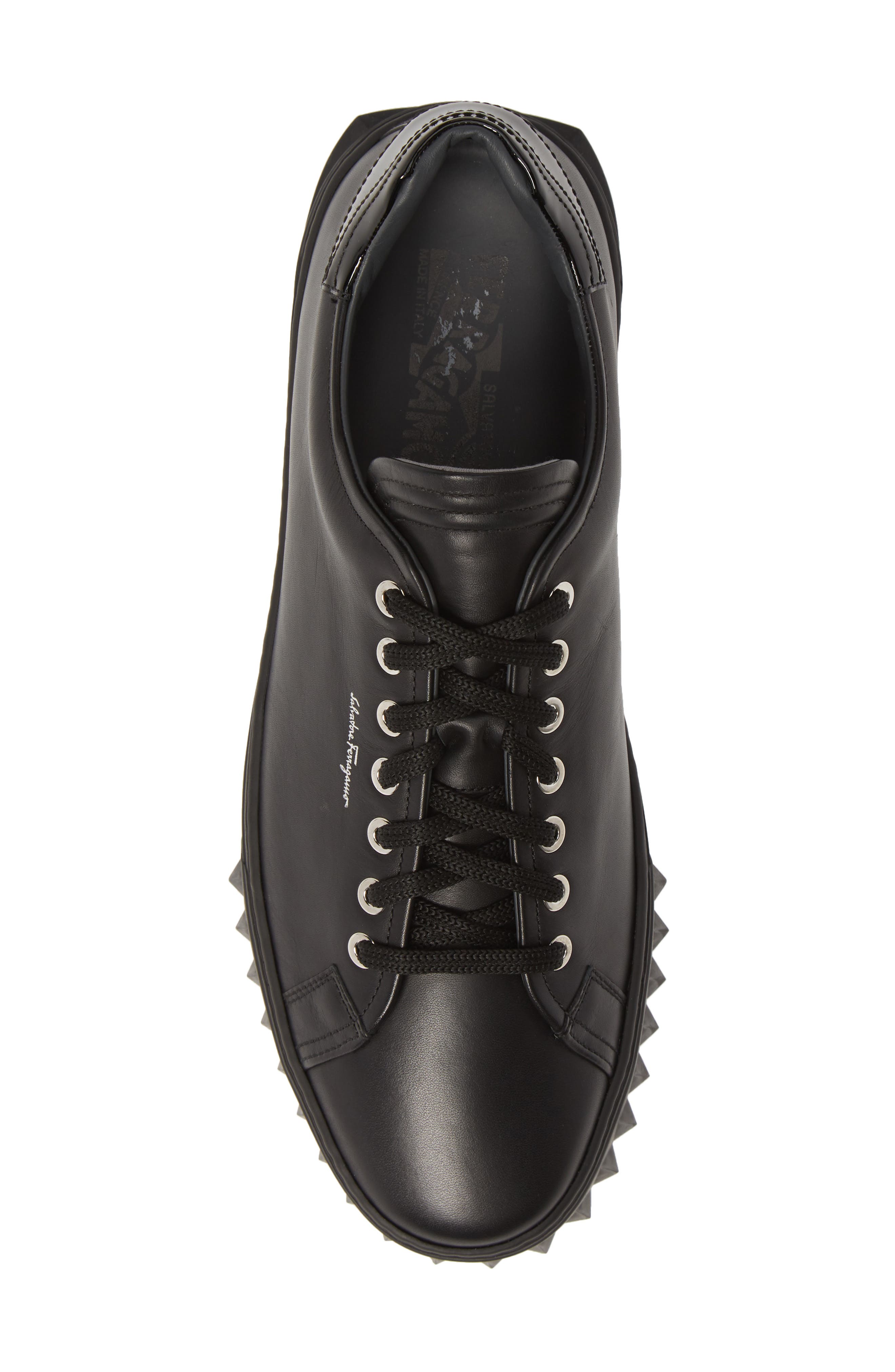 Salvatore Ferragamo Cube Sneaker, Alternate, color, NERO/BLACK