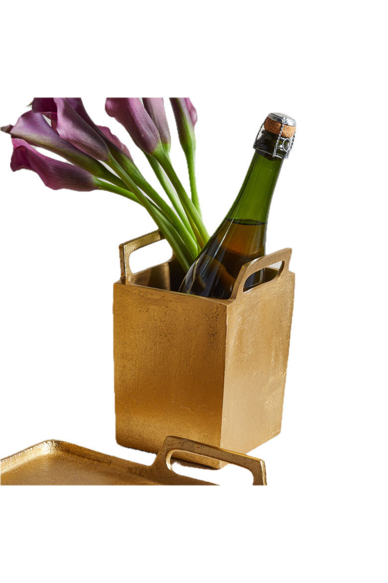 Seline Wine Chiller, Main, color, Gold