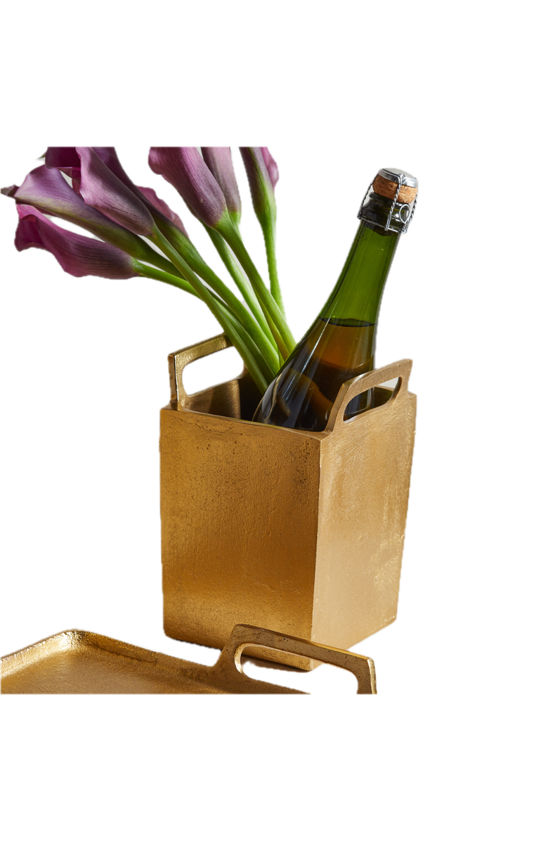 Be Home Seline Wine Chiller, Main, color, Gold