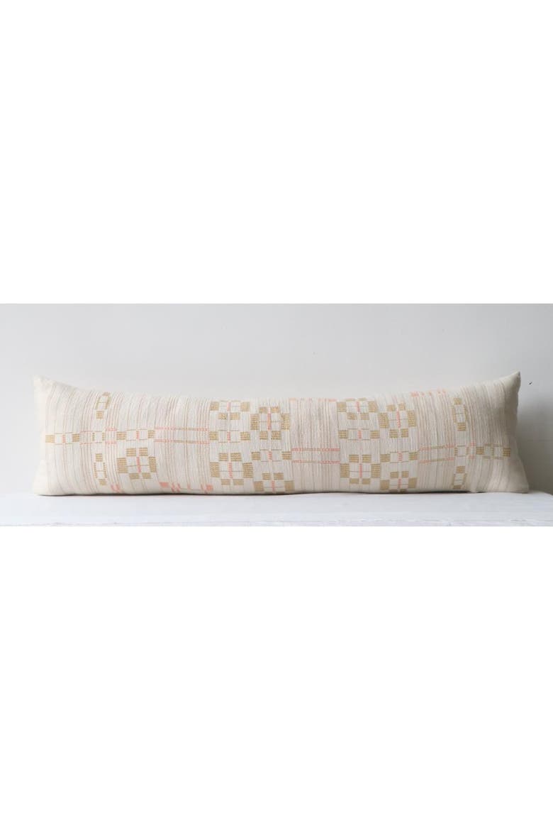Chingchen Handwoven Long Lumbar - Cover + Insert, Main, color, Beige