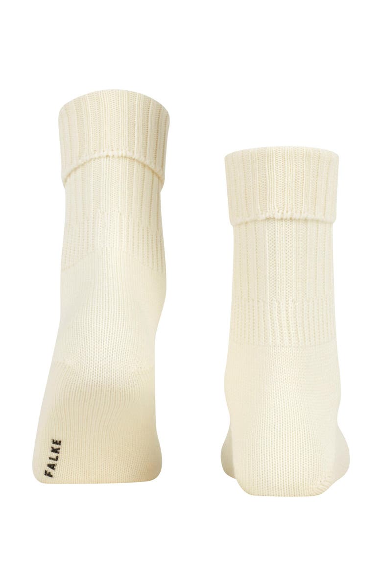 Falke Striggings Rib Wool Boot Socks, Alternate, color, Woolwhite