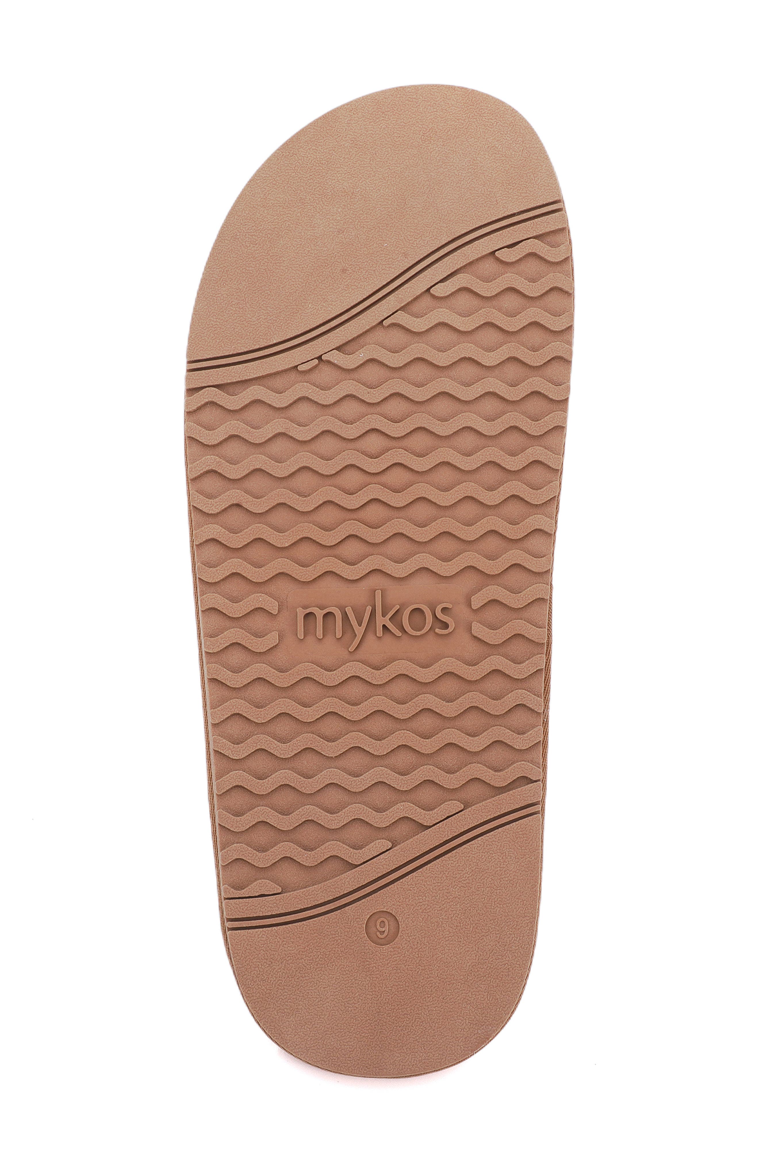 Mykos Edward Faux Shearling Lined Slipper, Alternate, color, Chestnut