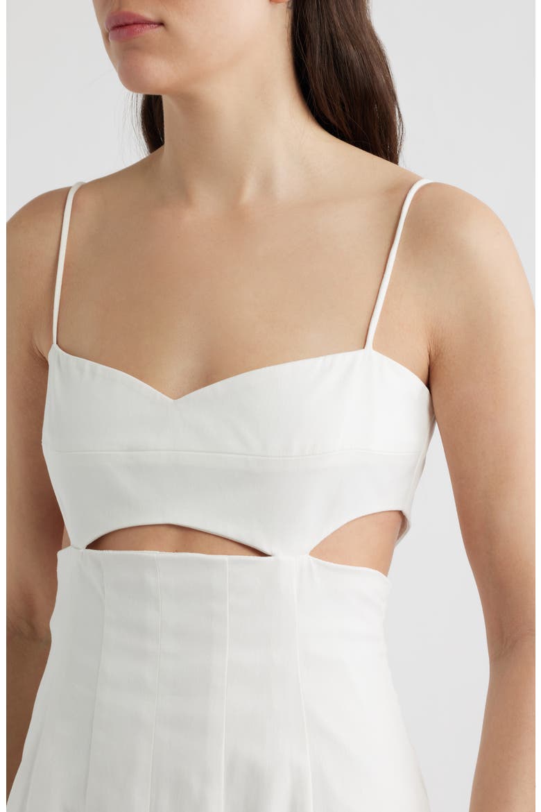 Erica Cutout Midi Dress, Alternate, color, WHITE