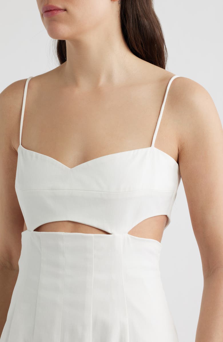 Black Halo Erica Cutout Midi Dress, Alternate, color, White
