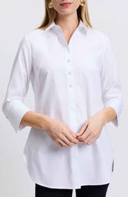 Foxcroft Madison Popover Cotton Oxford Shirt