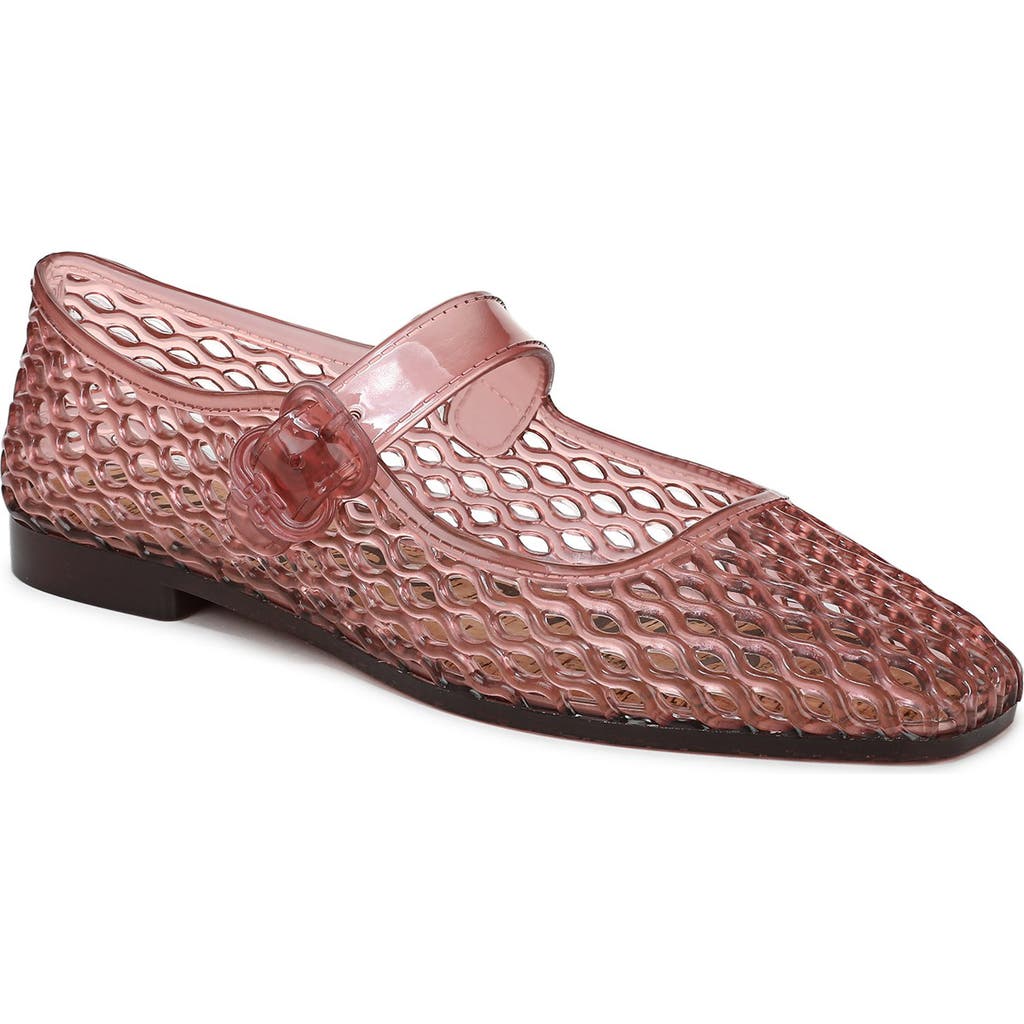Sam Edelman Michaela Jelly Mary Jane Lattice Ballet Flats In Pink