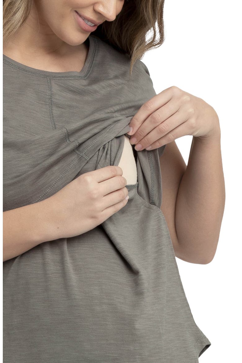 Richie Nursing Shirt, Alternate, color, MOSS