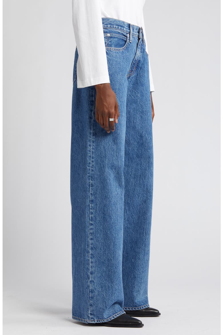 Mica Low Rise Wide Leg Organic Cotton Jeans, Alternate, color, SWEET MEMORY
