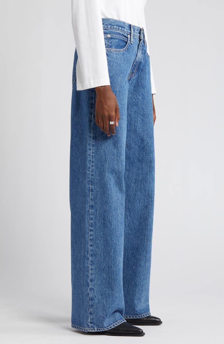 SLVRLAKE Mica Low Rise Wide Leg Organic Cotton Jeans, Alternate, color, Sweet Memory