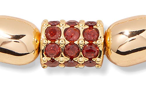 Brook & York Brook And York Brei Birthstone Beaded Stretch Bracelet In Gold January