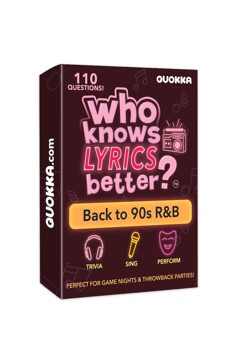 Quokka Who Knows Music Better? Ultimate Music Trivia Games for Adults & Family, Main, color, Lyrics Rnb Ext