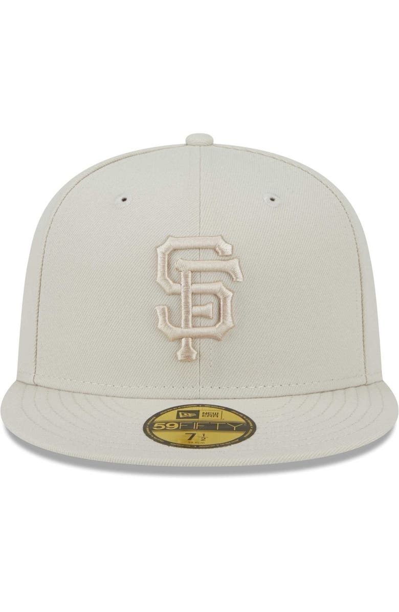 New Era Men's New Era Khaki San Francisco Giants Tonal 59FIFTY Fitted Hat, Alternate, color, 