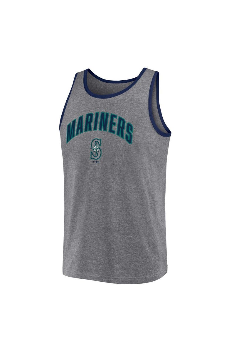 FANATICS Men's Fanatics Branded Heather Gray Seattle Mariners Primary Tank Top, Alternate, color, Heather Gray