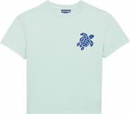 Vilebrequin Kids' Embroidered Turtle Cotton T-Shirt