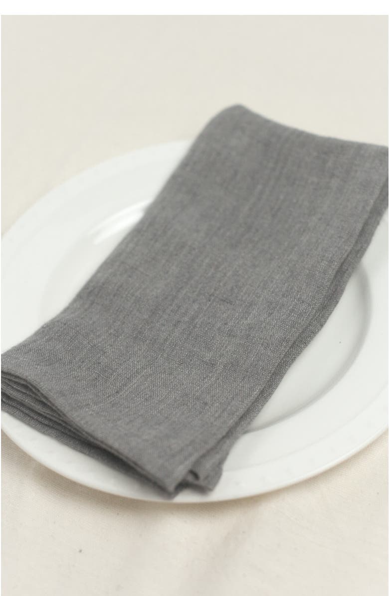 Creative Women Stone Washed Linen Napkins - Set of 4, Alternate, color, 