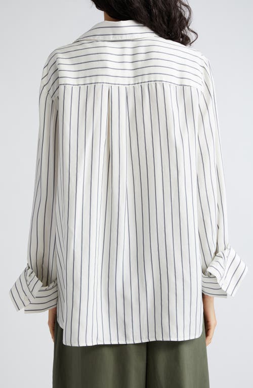 Twp Next Morning Striped Button-front Shirt In Multi