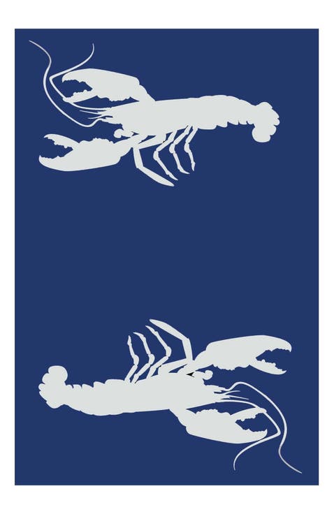 Double Lobster Blue & White