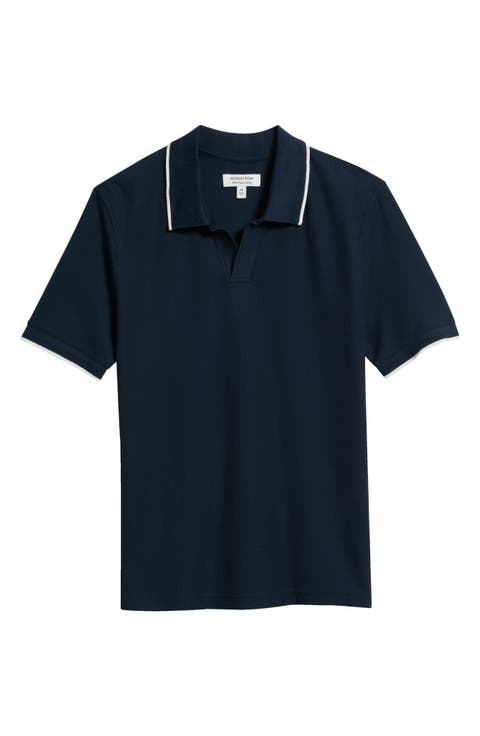 Piqué Johnny Collar Shirt