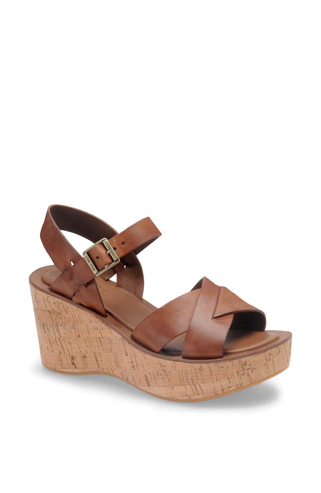 'Ava' Wedge Sandal, Main, color, RUST
