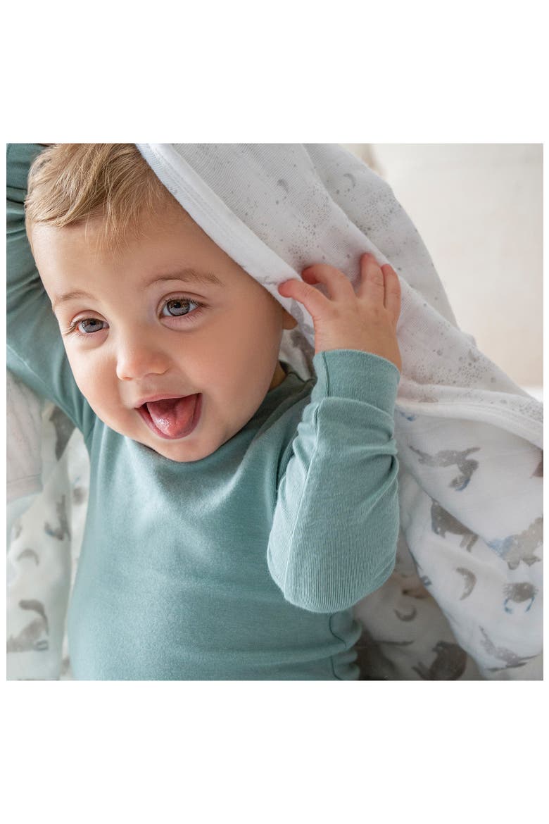 Dream Organic Cotton Muslin Blanket, Alternate, color, MAP THE STARS GREY