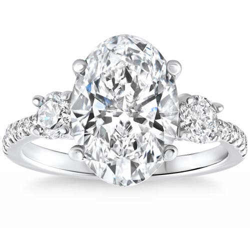 Bliss Diamond Certified 3 1/4ct Oval Diamond Engagement Ring 14k Gold Lab Grown In 14k Yellow Gold