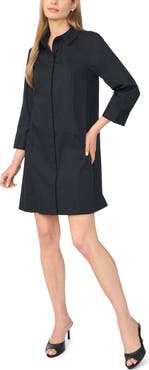 Halogen® Cuff Sleeve Shirtdress