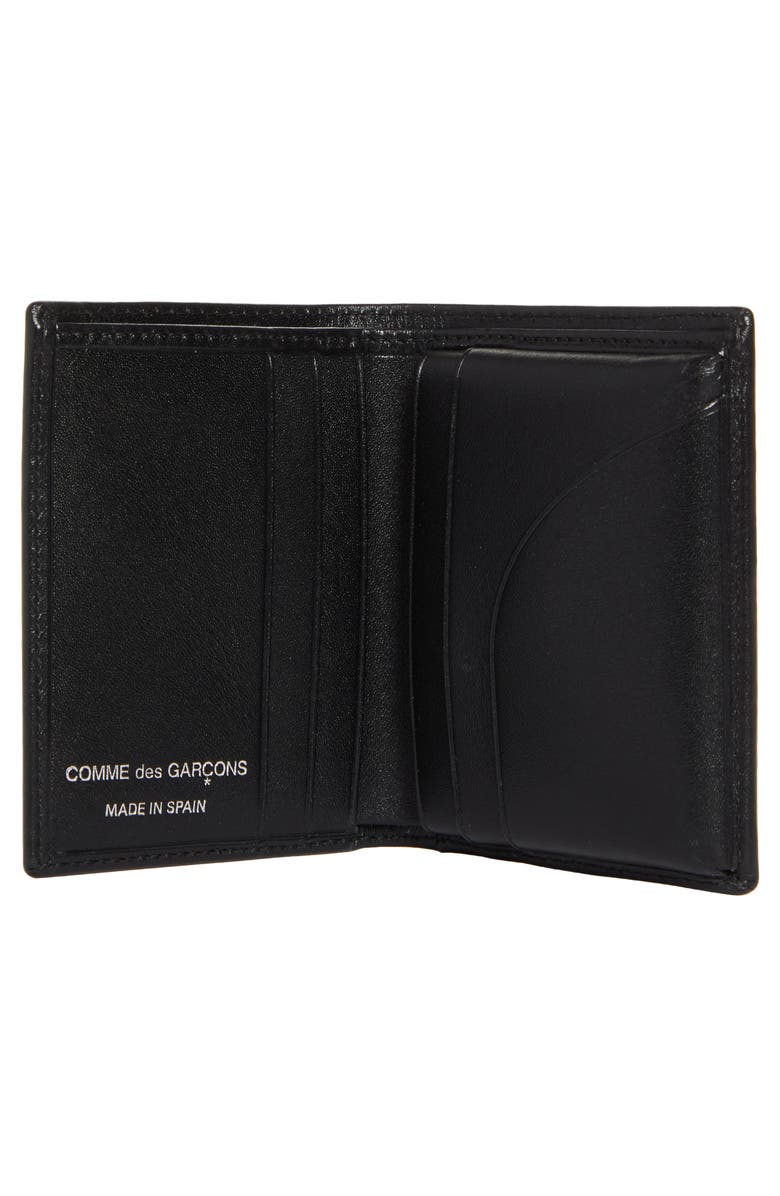 Comme des Garçons Wallets Eyelet Leather Bifold Wallet, Alternate, color, Black