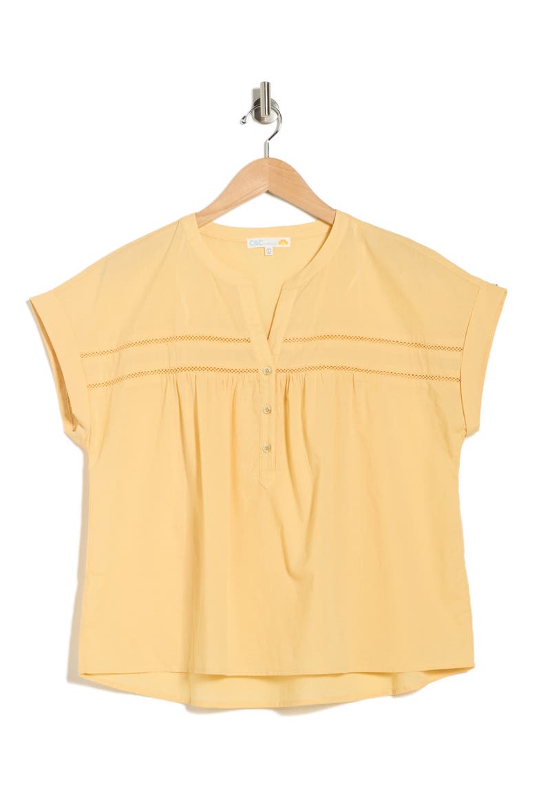 Helen Voile Popover Top, Alternate, color, JOJOBA