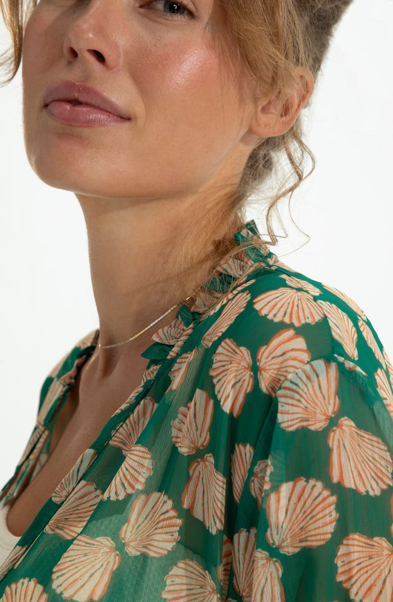 Hermoza Shelby Cinched Tie Kimono Cover-up, Alternate, color, 