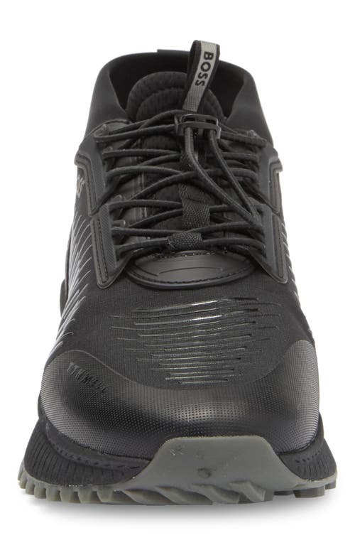 Hugo Boss Boss Evo Runn Sneaker In Black