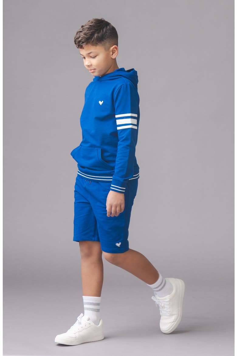 Kids' Organic French Terry Pull-On Short, Alternate, color, Bold Blue