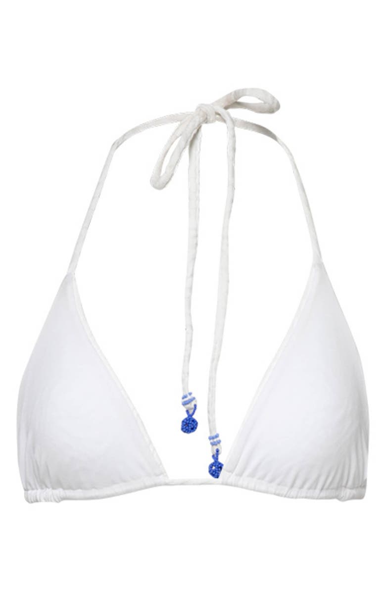 Maaji Zebra Frost Balmy Reversible Bikini Top, Alternate, color, 