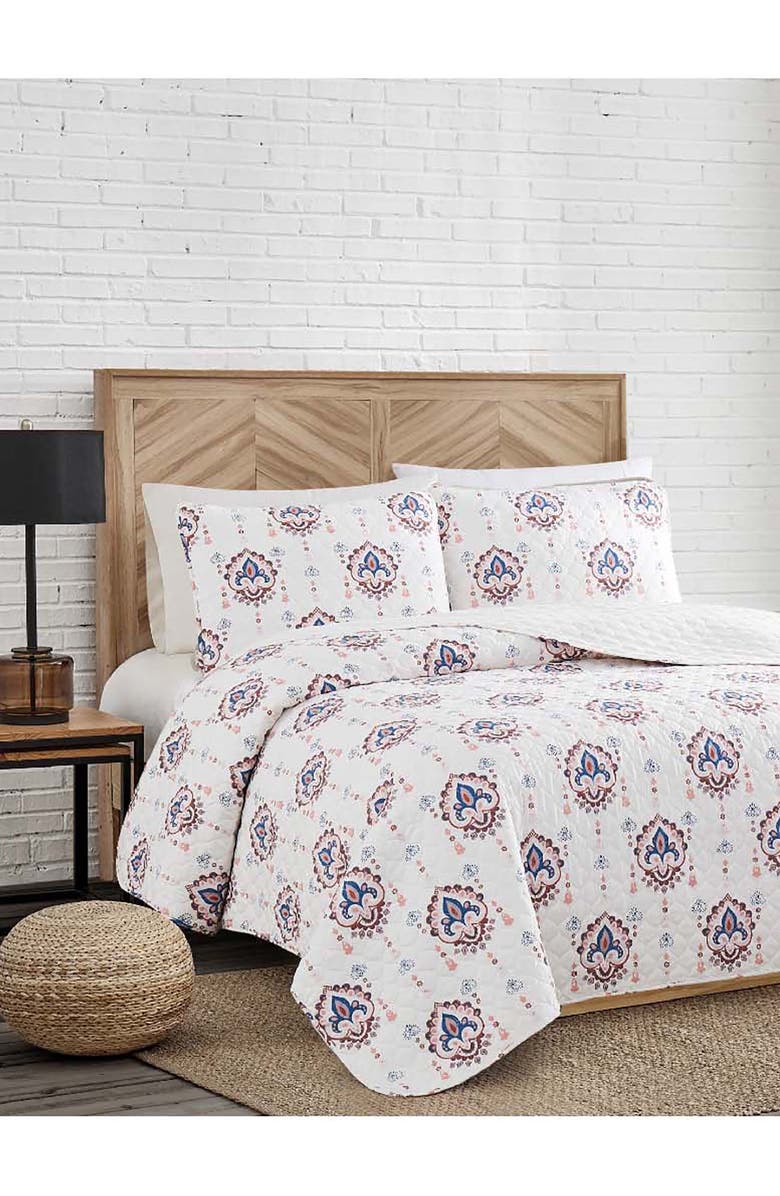 Lucky Brand Lucky Paisley 3-Piece Quilt Set, Alternate, color,