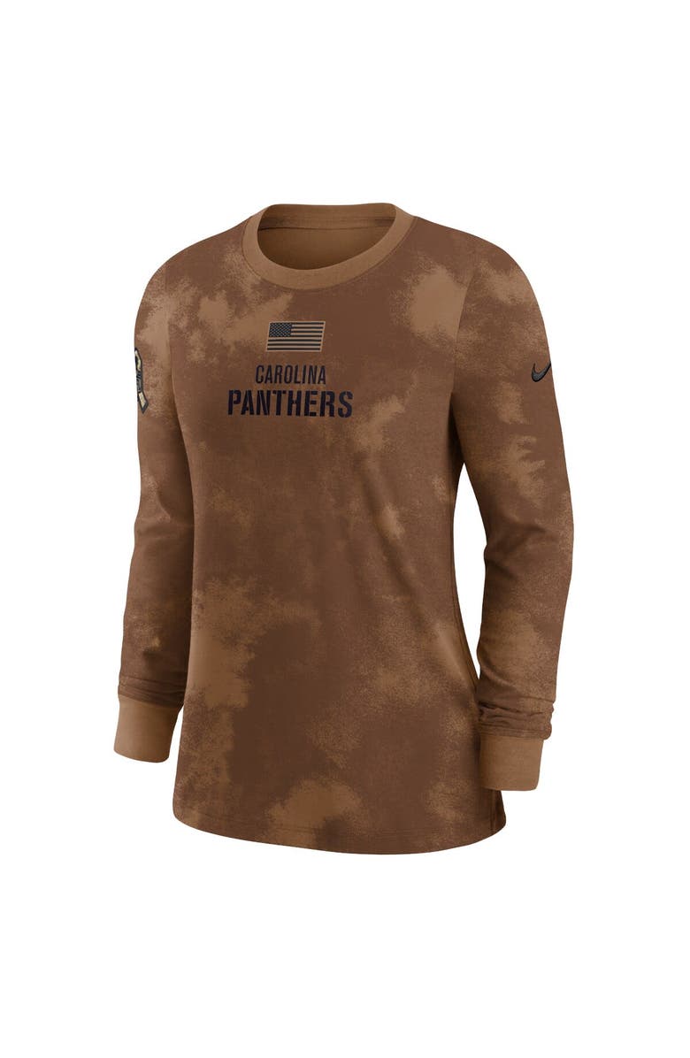 Nike Women's Nike  Brown Carolina Panthers 2023 Salute to Service Long Sleeve T-Shirt, Alternate, color, 