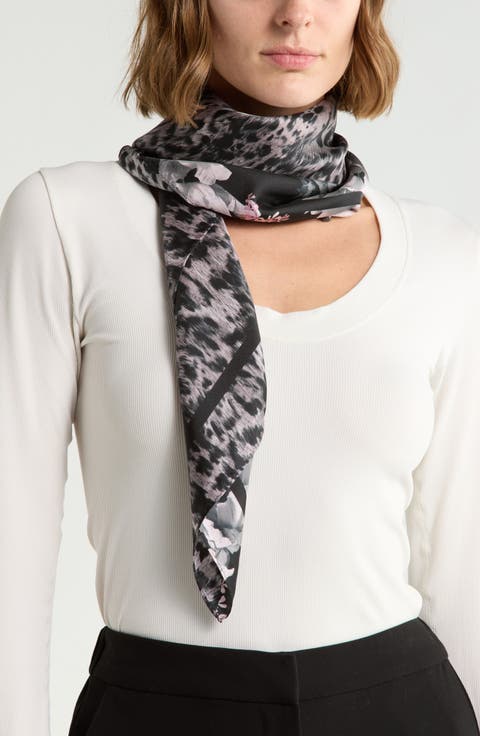 Spitalfield Spice Silk Square Scarf