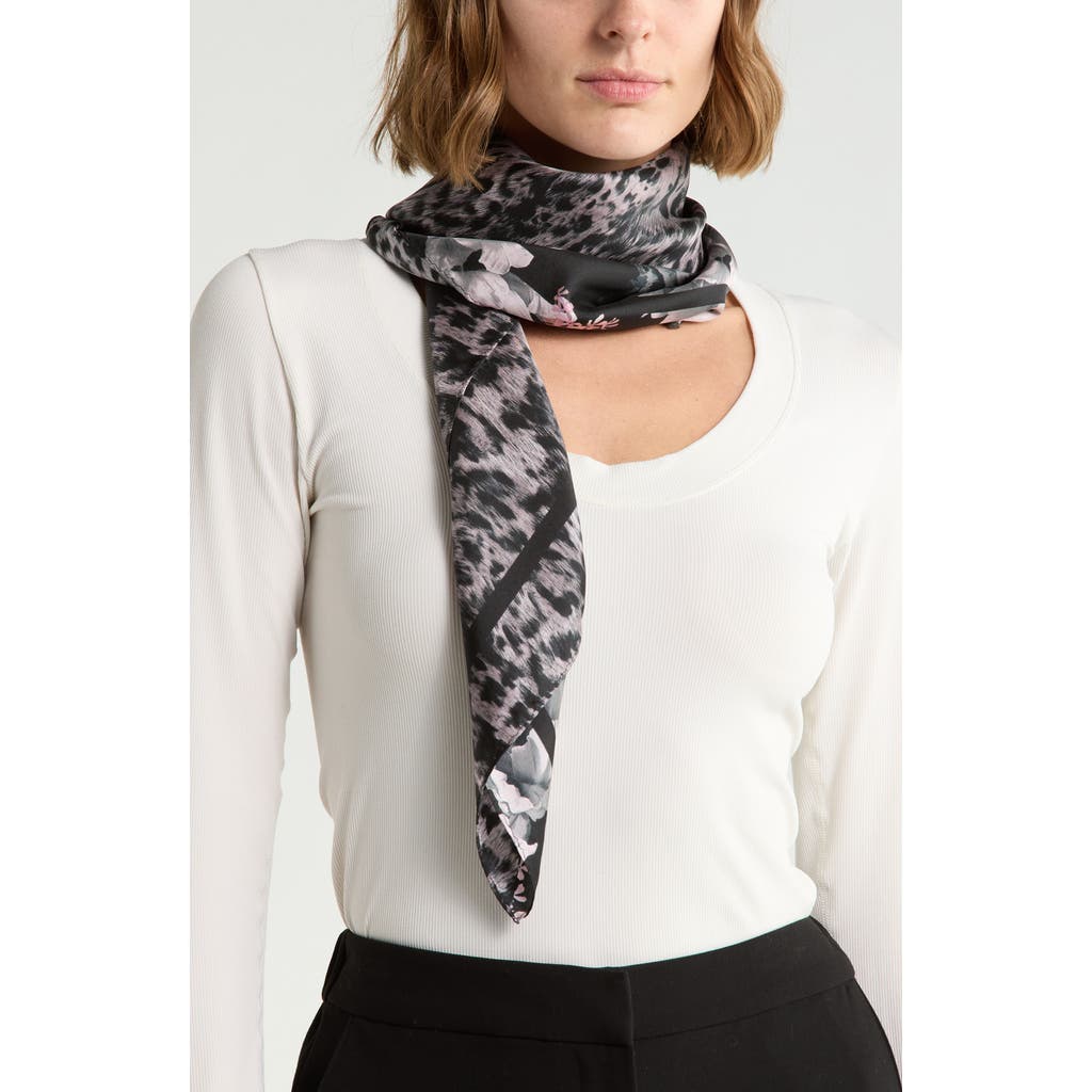 AllSaints Spitalfield Spice Silk Square Scarf in Black at Nordstrom Rack