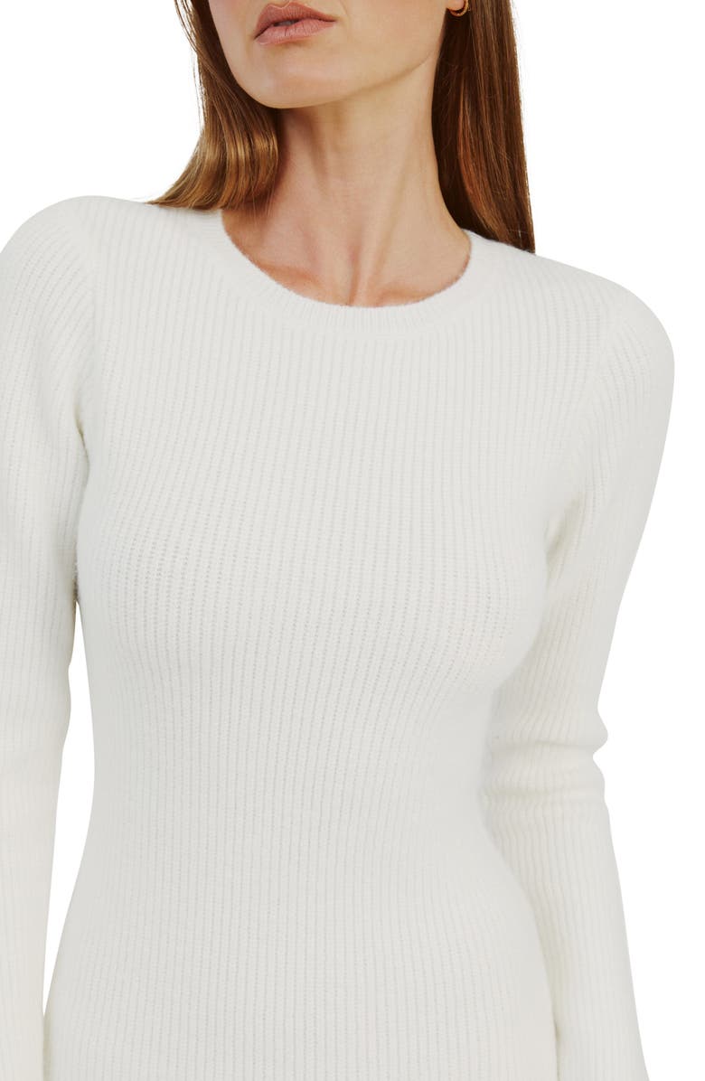 Bardot Kavala Long Sleeve Rib Sweater Dress, Alternate, color, 