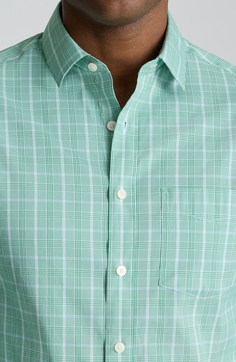 UNTUCKit Claremont Plaid CottonTek<sup>™</sup> Performance Button-Up Shirt, Alternate, color, Green